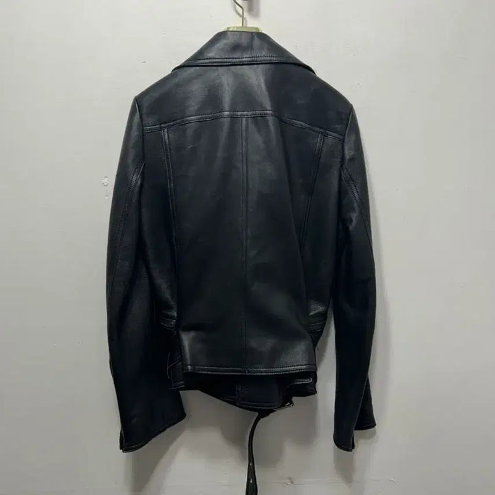 [BUNJANG] Nice Claup Black Leather Rider Jacket (Size 85) / 나이스클라우프 블랙 레더 라이더 자켓 85