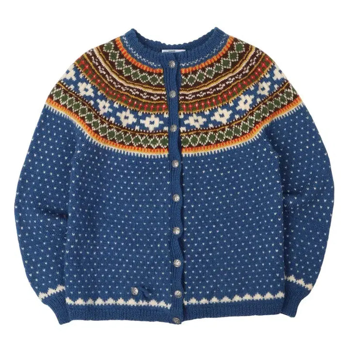 [BUNJANG] Norwegian Handmade Nordic Wool Cardigan / 노르웨이 메이드 빈티지 노르딕 핸드메이드 울 가디건