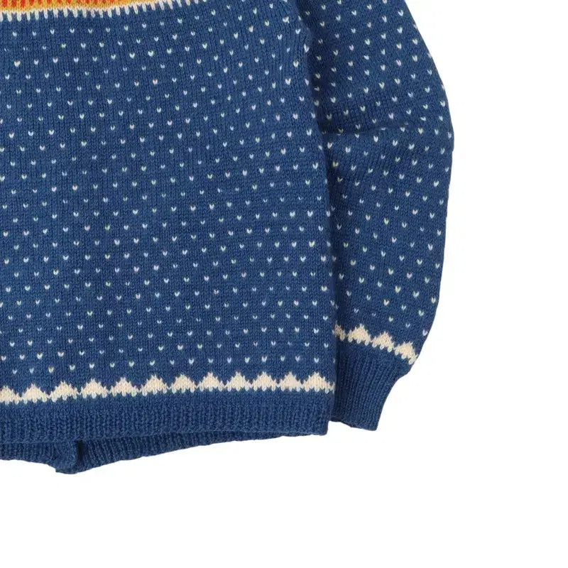 [BUNJANG] Norwegian Handmade Nordic Wool Cardigan / 노르웨이 메이드 빈티지 노르딕 핸드메이드 울 가디건