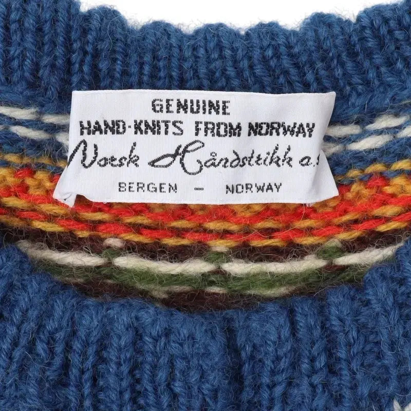 [BUNJANG] Norwegian Handmade Nordic Wool Cardigan / 노르웨이 메이드 빈티지 노르딕 핸드메이드 울 가디건