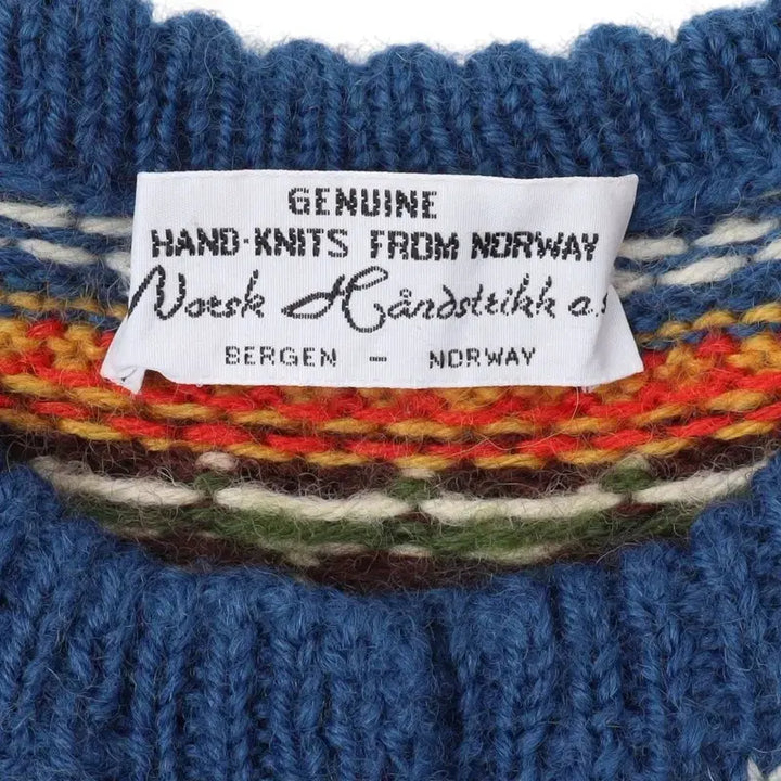[BUNJANG] Norwegian Handmade Nordic Wool Cardigan / 노르웨이 메이드 빈티지 노르딕 핸드메이드 울 가디건