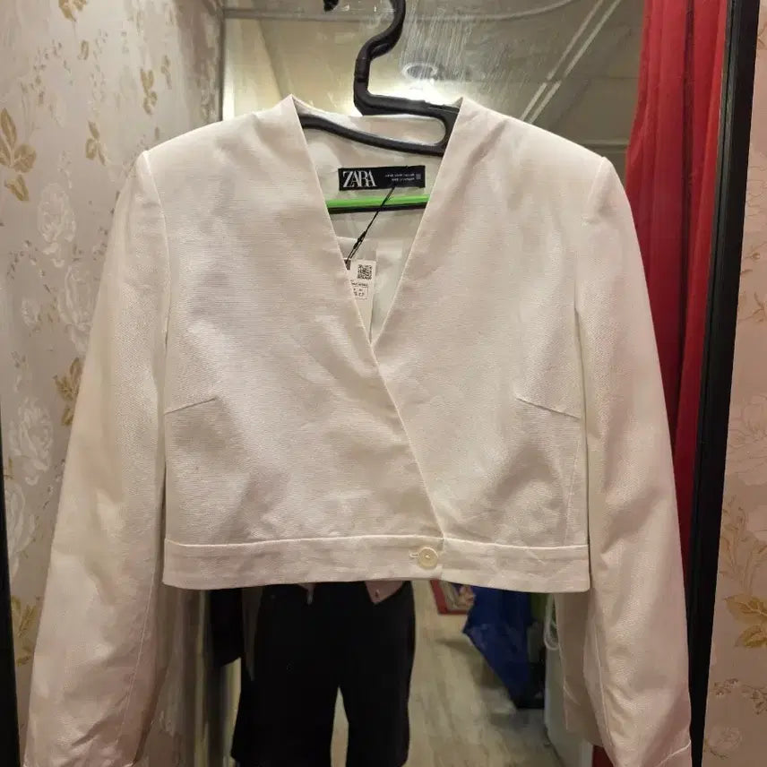 [BUNJANG] ZARA White Crop Jacket XS / 7/21 자라 ZARA 화이트 크롭 자켓 XS