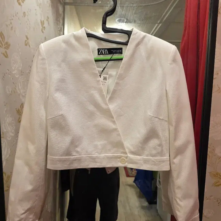 [BUNJANG] ZARA White Crop Jacket XS / 7/21 자라 ZARA 화이트 크롭 자켓 XS