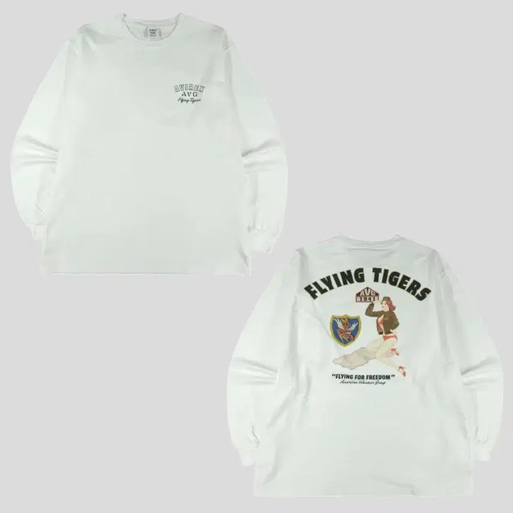 [BUNJANG] AVIREX Flying Tigers Military Jacket / AVIREX 아비렉스 JP 화이트 딥그린 로고 플라잉타이거즈 밀리터리 올