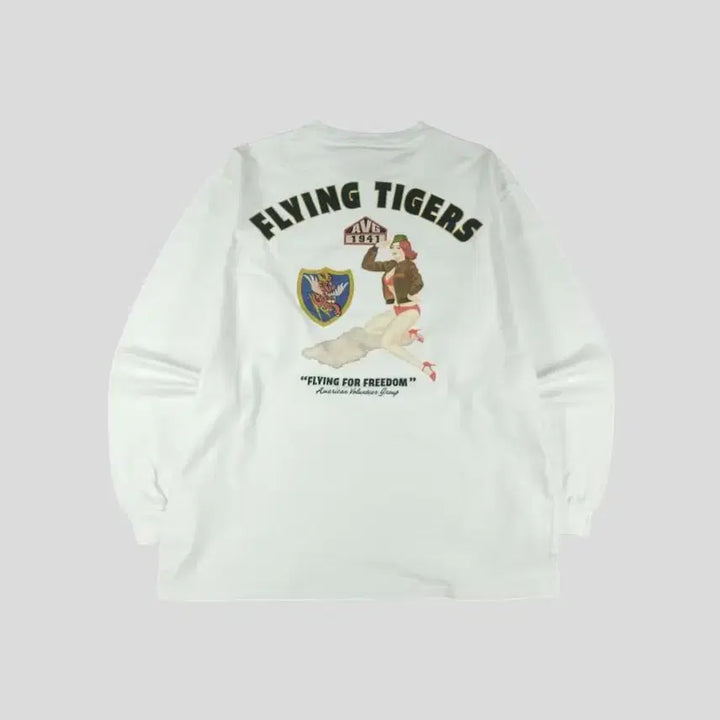 [BUNJANG] AVIREX Flying Tigers Military Jacket / AVIREX 아비렉스 JP 화이트 딥그린 로고 플라잉타이거즈 밀리터리 올