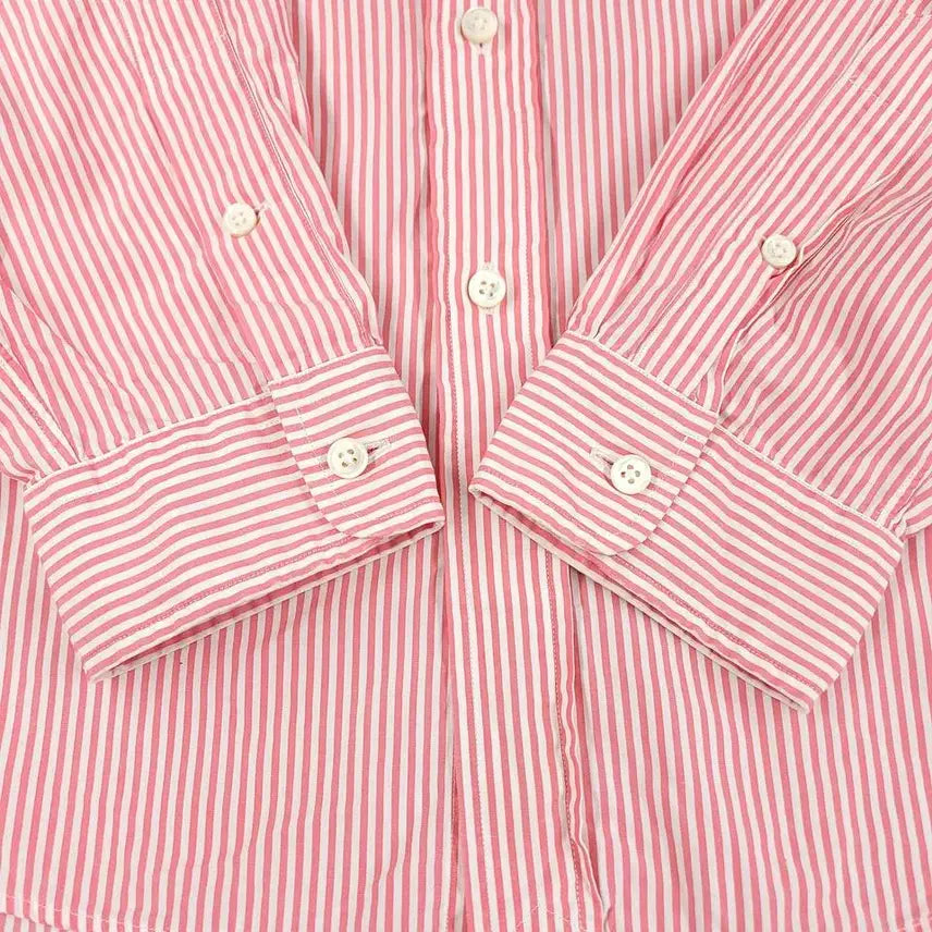 [BUNJANG] Polo Ralph Lauren Stanton Custom Fit Striped Shirt / 폴로랄프로렌 핑크 화이트 스트라이프 멀티포니 스탠튼 커스텀핏 컷어웨이 코