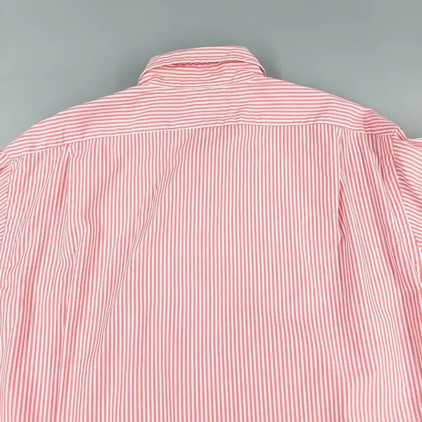 [BUNJANG] Polo Ralph Lauren Stanton Custom Fit Striped Shirt / 폴로랄프로렌 핑크 화이트 스트라이프 멀티포니 스탠튼 커스텀핏 컷어웨이 코
