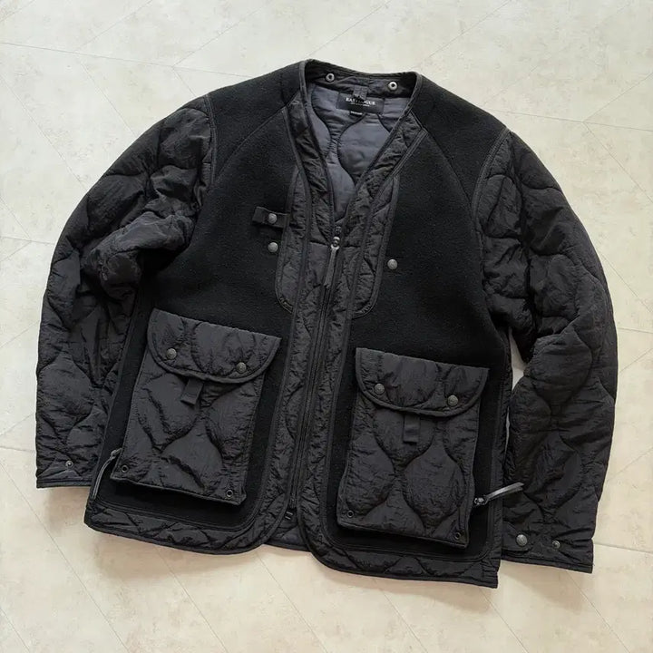 [BUNJANG] Eastlogue Quilted Sherpa Jacket Black / (M)이스트로그 퀼팅 셰르파 자켓 블랙
