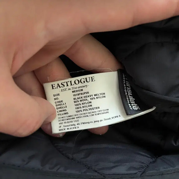 [BUNJANG] Eastlogue Quilted Sherpa Jacket Black / (M)이스트로그 퀼팅 셰르파 자켓 블랙