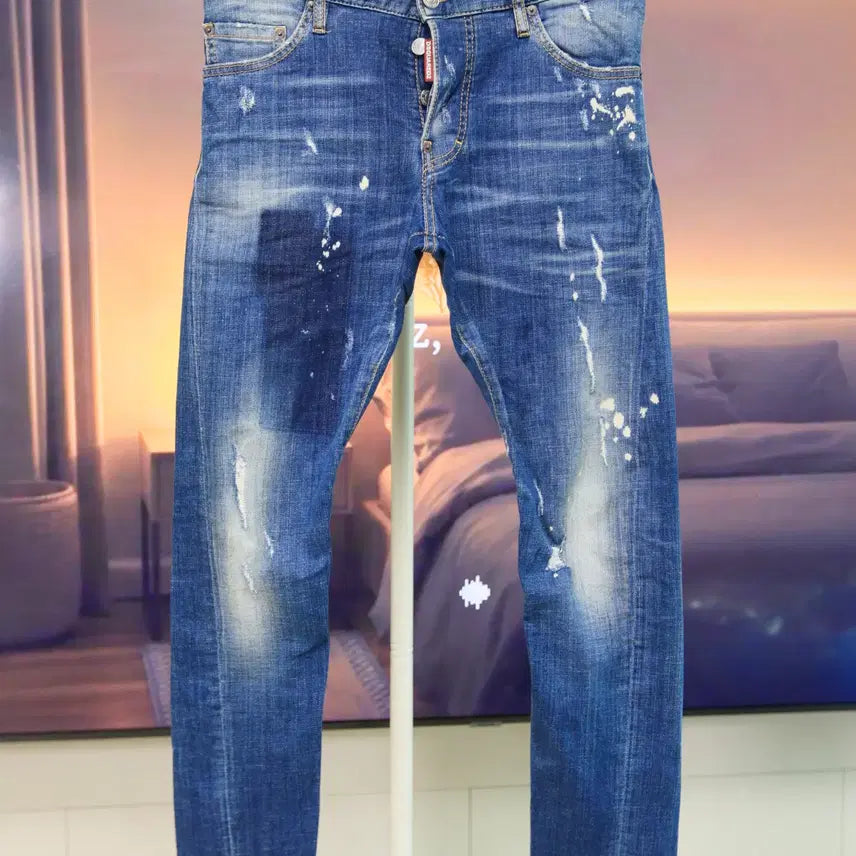 [BUNJANG] Dsquared2 Sexy Twist Jean Paint Wash Denim / (정품) 디스퀘어드2 페인트 워싱 데님