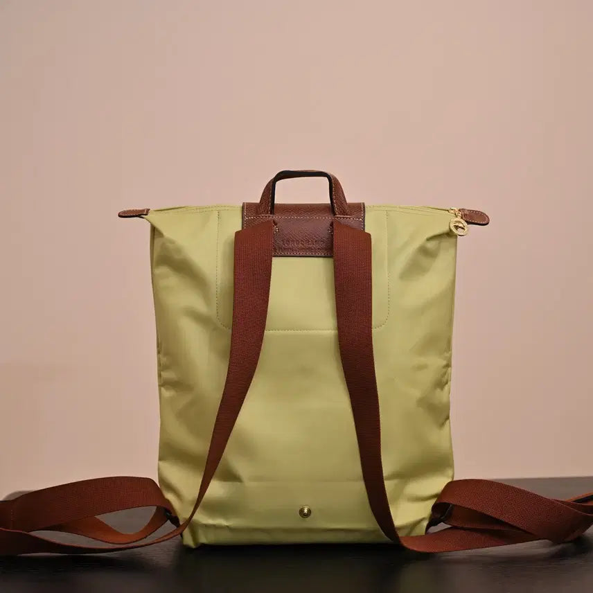 [BUNJANG] Longchamp Cheese Leather Backpack / 롱샴 백팩 치즈 소가죽 빅사이즈