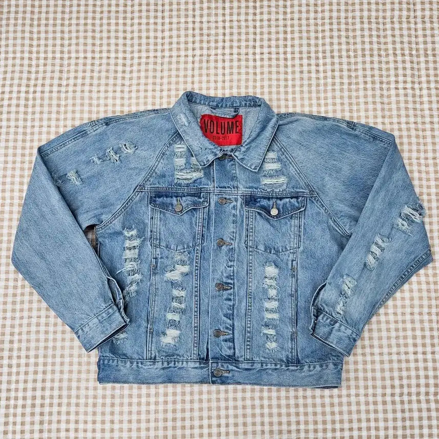 [SOLD OUT] 드레스볼륨 오버핏 짖청 데님 자켓 남자100~105