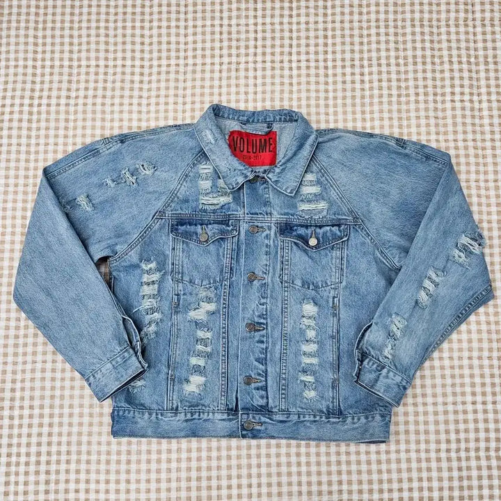 [SOLD OUT] 드레스볼륨 오버핏 짖청 데님 자켓 남자100~105