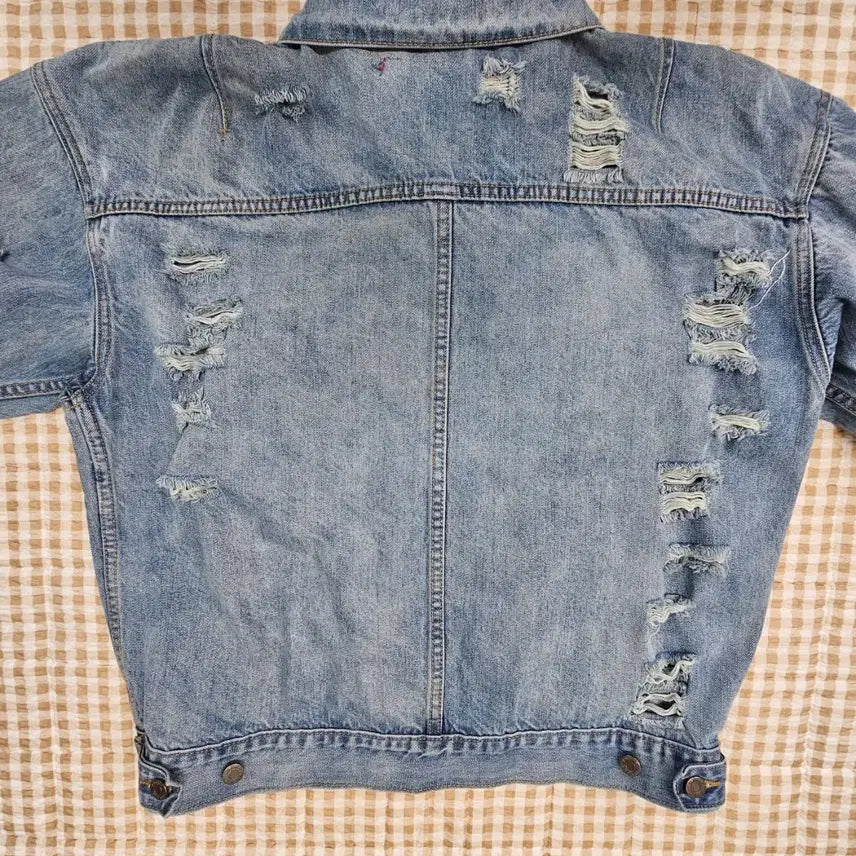 [SOLD OUT] 드레스볼륨 오버핏 짖청 데님 자켓 남자100~105