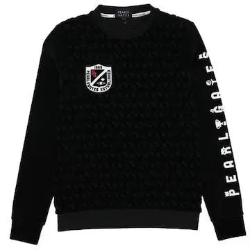 [BUNJANG] Pearlygates Golf Bunny Velvet All-Over Pattern Sweatshirt / 2 파리게이츠 골프 바니 벨벳 올오버 패턴 맨투맨