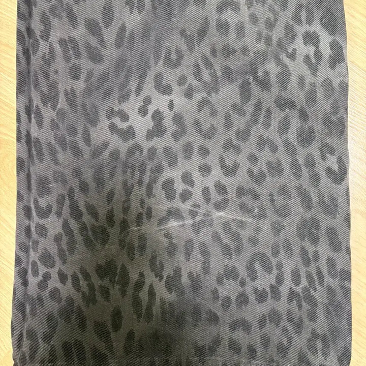 [BUNJANG] Tansan Cotton Wide Pants Leopard (Gray/1) / 탄산마그네슘 코튼 와이드 팬츠 레오파드(그레이/1)