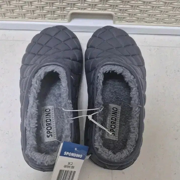 [BUNJANG] Quilted Faux Fur Lined Slippers / 털 슬리퍼