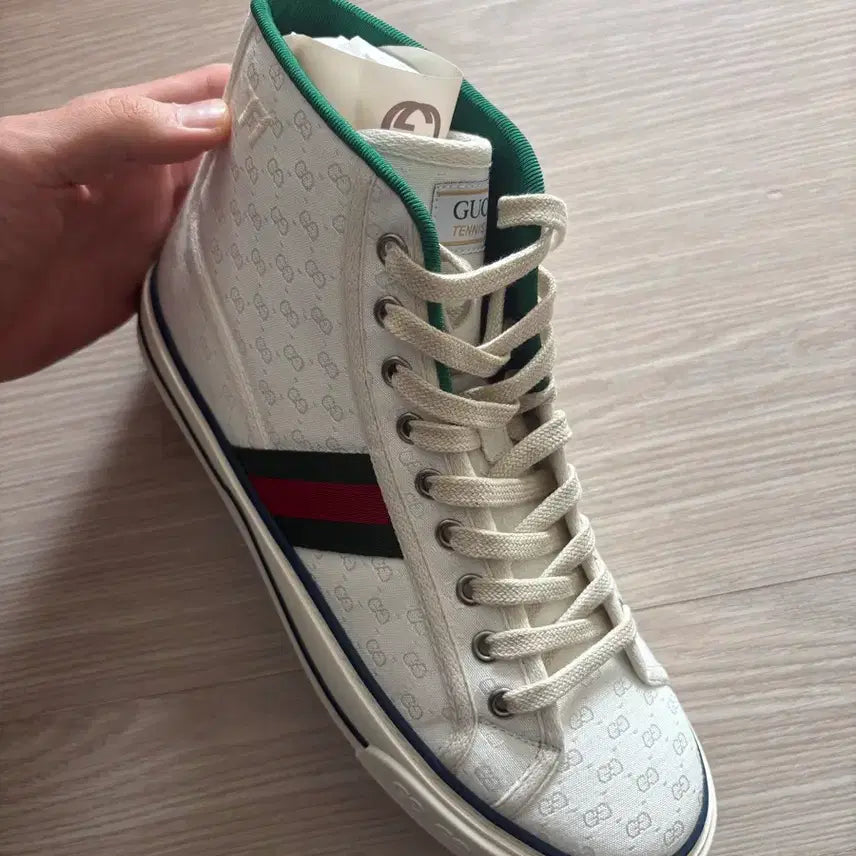 [BUNJANG] Gucci High-Neck Sneakers / 구찌 하이넥 스니커즈 새상품 7+사이즈