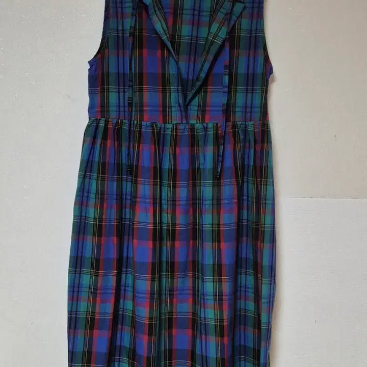 [BUNJANG] Checkered Long Summer Dress / 체크 롱 원피스