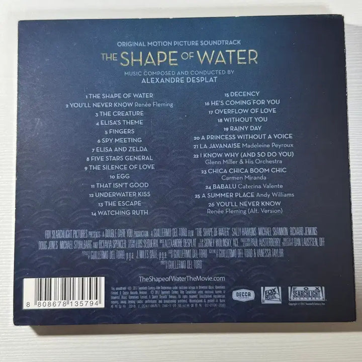 [BUNJANG] Shape of Water OST CD / 셰이프 오브 워터 OST 사운드 트랙 CD