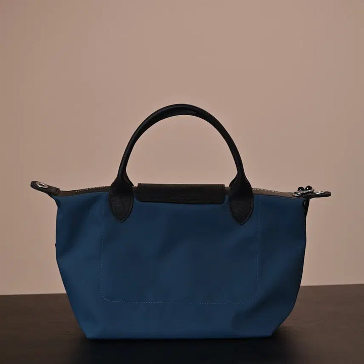 [BUNJANG] Longchamp Nylon Calfskin Large Clutch Shoulder Bag Navy / 롱샴 클러치백 숄더백 네이비 나일론 소가죽 빅사이즈