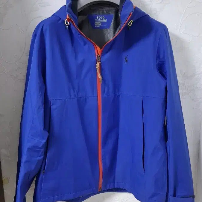 [BUNJANG] Polo Ralph Lauren Performance Line Hooded Windbreaker - Blue/Orange Zip Detail / (정품 매장판) 폴로랄프로렌 후드 바람막이 105 초A급