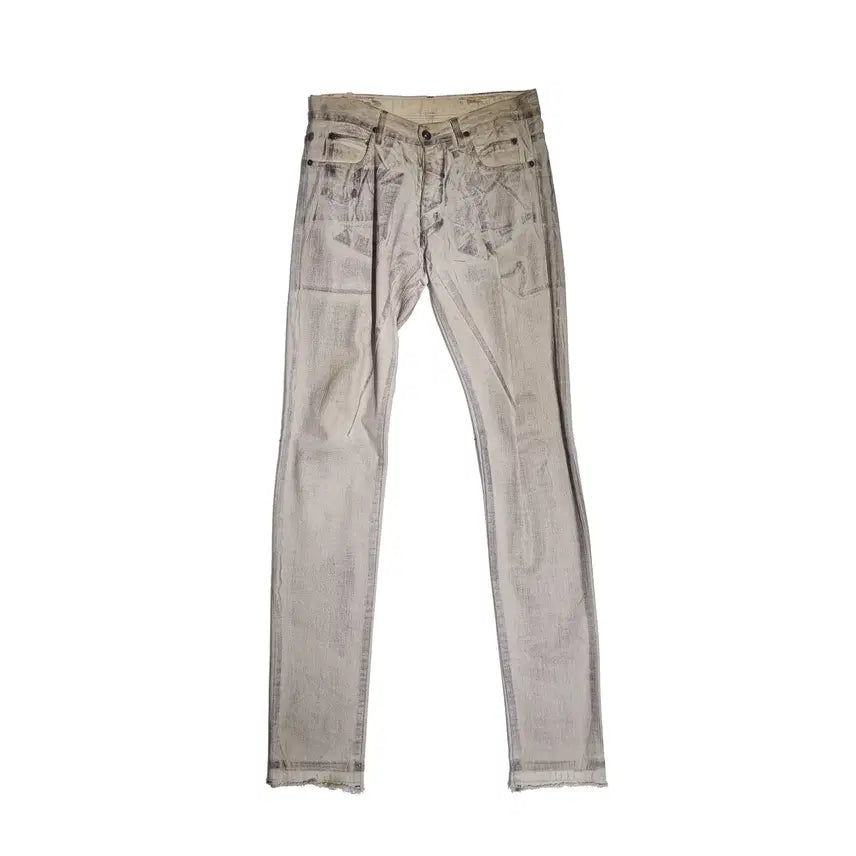 [BUNJANG] Rick Owens 10SS Release Greased Coated Jeans - White - 29 / 릭오웬스 - 10SS RELEASE 그레이벌 코팅진 - 화이트 - 29