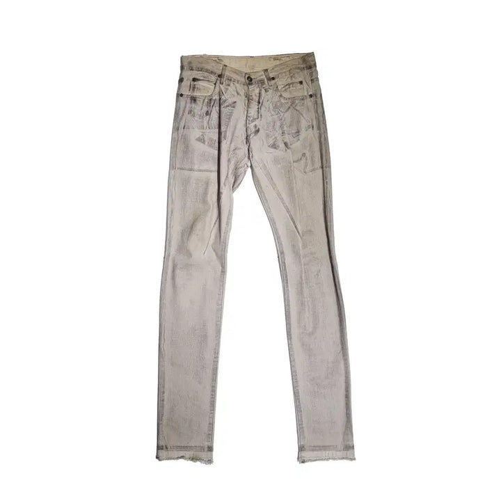 [BUNJANG] Rick Owens 10SS Release Greased Coated Jeans - White - 29 / 릭오웬스 - 10SS RELEASE 그레이벌 코팅진 - 화이트 - 29