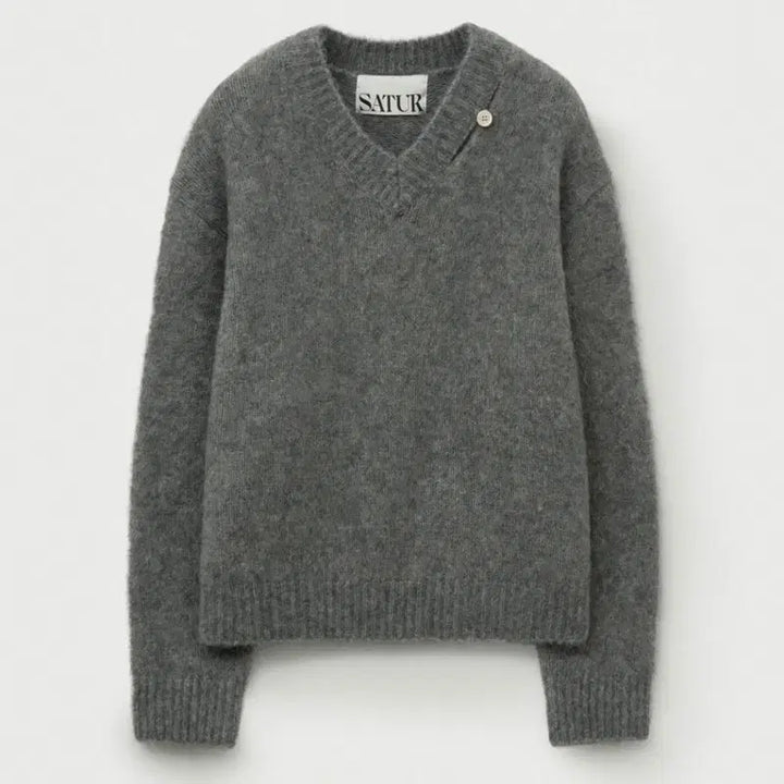 [BUNJANG] M SATUR Two-Tone Mohair Blend Knit Sweater / M SATUR 세터 24 에센 투 톤 모헤어 블렌드 니트