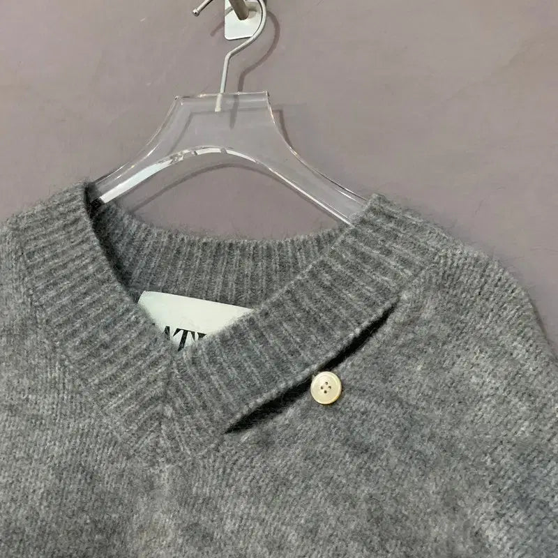 [BUNJANG] M SATUR Two-Tone Mohair Blend Knit Sweater / M SATUR 세터 24 에센 투 톤 모헤어 블렌드 니트