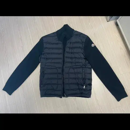 [BUNJANG] Moncler Black Knit Padded Cardigan XL / 몽클레어 블랙 니트패딩 xl