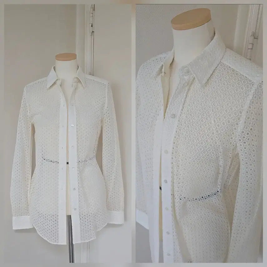 [BUNJANG] Chloé Lace Shirt (Size 36) / 끌로에[정품]레이스 셔츠/36