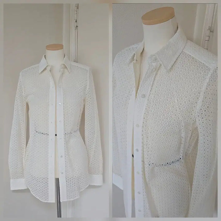 [BUNJANG] Chloé Lace Shirt (Size 36) / 끌로에[정품]레이스 셔츠/36