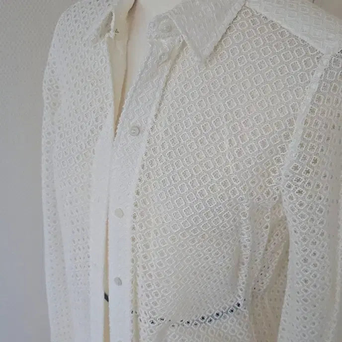 [BUNJANG] Chloé Lace Shirt (Size 36) / 끌로에[정품]레이스 셔츠/36