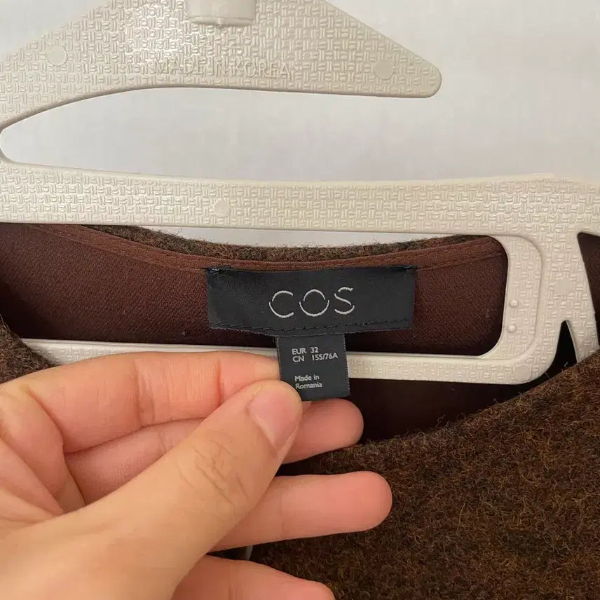 [BUNJANG] COS 코스 브라운 민소매 원피스 / COS 코스 브라운 민소매 원피스