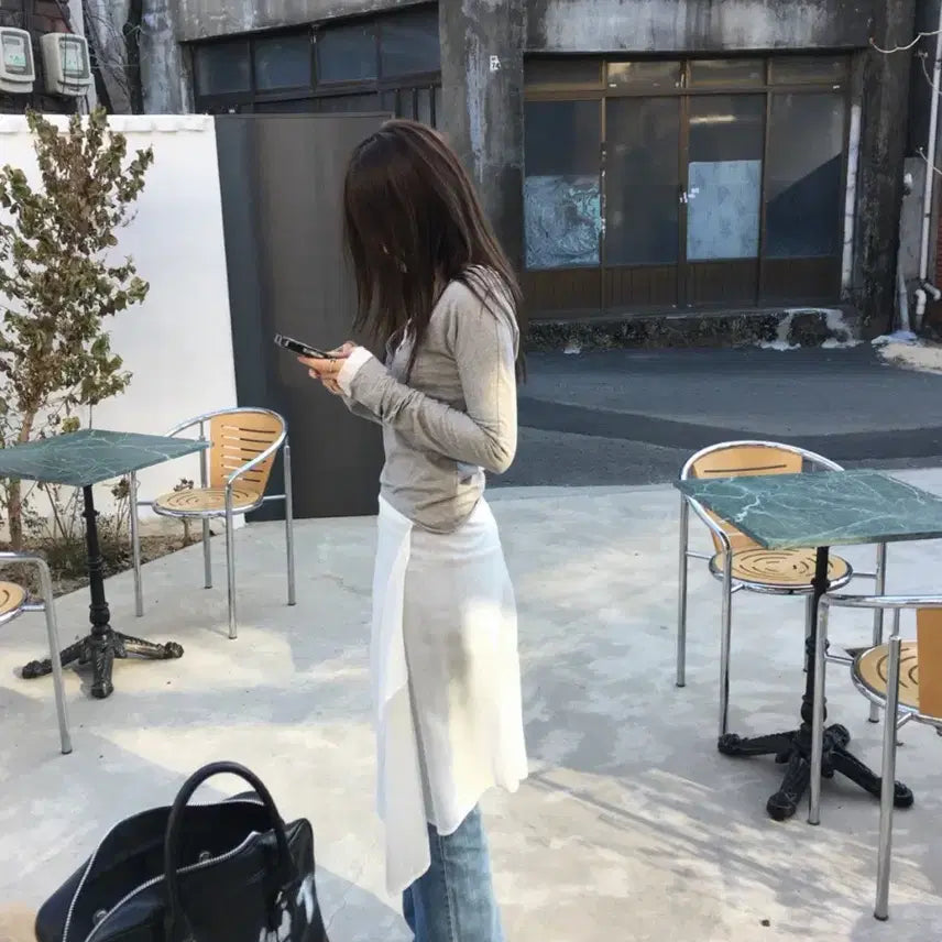 [BUNJANG] NOFF Pure Lab Skirt Ivory / 노프 퓨어 랩 스커트 아이보리