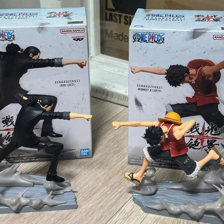 [BUNJANG] One Piece Luffy &amp; Rob Lucci Figures / [금고/개봉양품] 원피스 전광절경 루피 로브루치