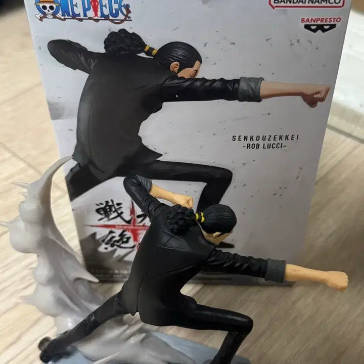 [BUNJANG] One Piece Luffy &amp; Rob Lucci Figures / [금고/개봉양품] 원피스 전광절경 루피 로브루치
