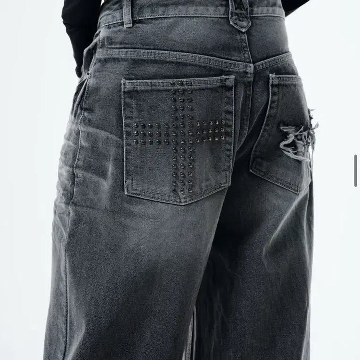 [BUNJANG] 2000 Archives Snyder Wide Denim Jeans / 2000아카이브스 스나이더 와이드 데님 스톤그레이