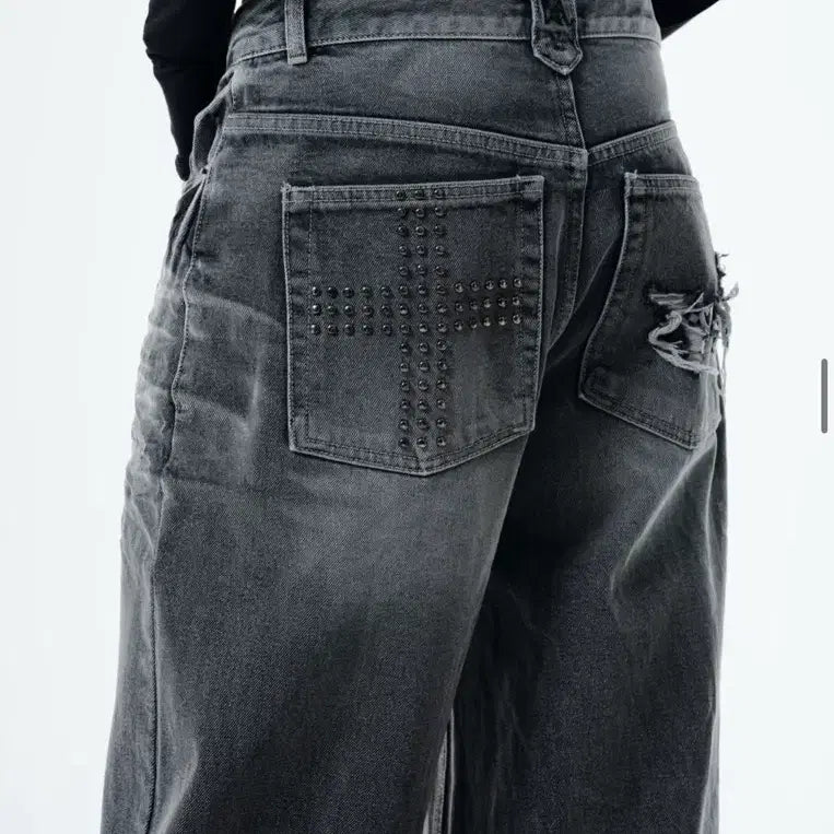 [BUNJANG] 2000 Archives Snyder Wide Denim Jeans / 2000아카이브스 스나이더 와이드 데님 스톤그레이