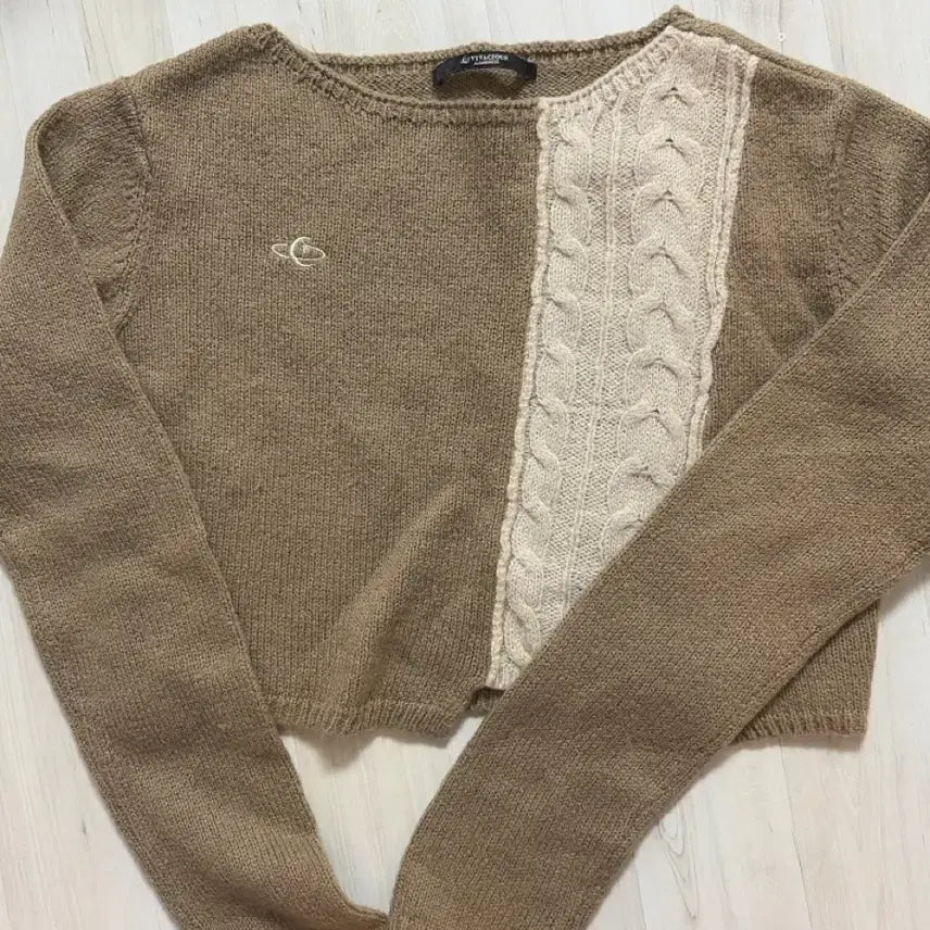 [BUNJANG] Vivacious Knit Sweater Brown / VIVACIOUS 니트 스웨터 브라운