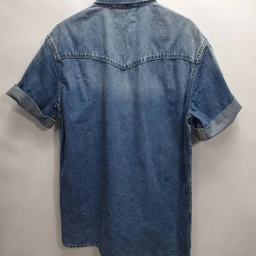 [SOLD OUT] 올세인츠 데님 웨스턴 셔츠 반팔 청남방 s 새상품