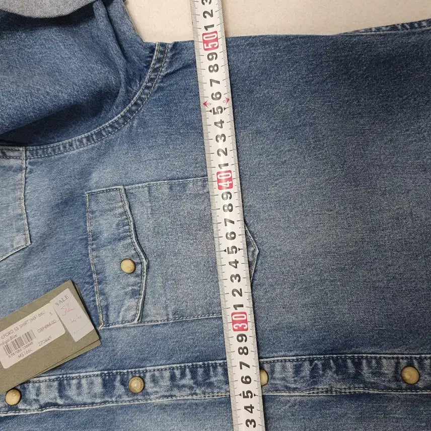 [SOLD OUT] 올세인츠 데님 웨스턴 셔츠 반팔 청남방 s 새상품