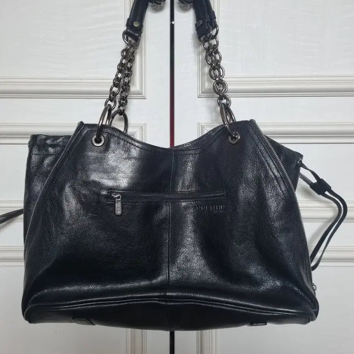 [BUNJANG] Anne Klein Black Chain Shoulder Bag / 앤클라인 블랙 체인 숄더백 가방
