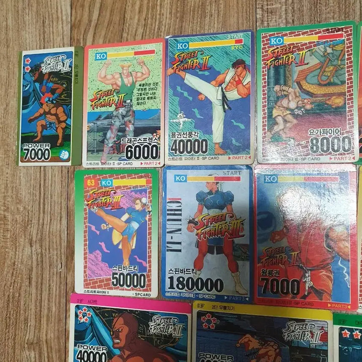 [BUNJANG] Street Fighter Vintage Card / 스트리트 파이터 고전 카드