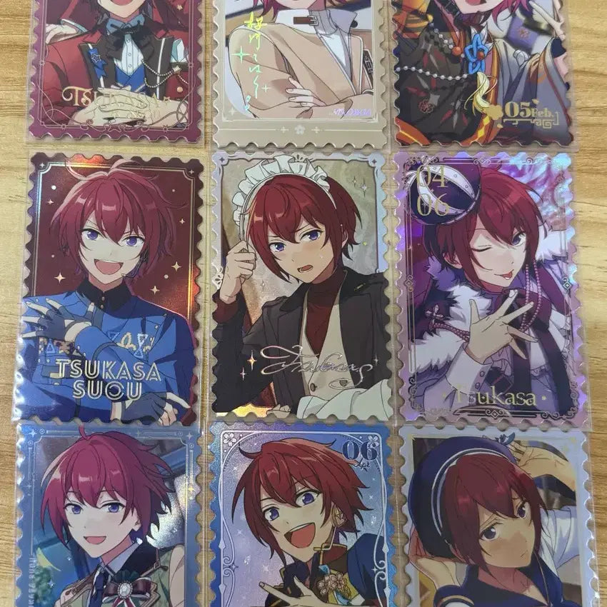 [BUNJANG] Ensemble Stars Suou Tsukasa Kohaku Stamp Photocard Bundle Set / 앙스타 스오우 츠카사  코하쿠 스탬프 포카 판매