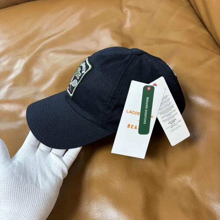 [BUNJANG] Beams x Lacoste Tennis Club 6-Panel Ball Cap / 빔즈 빔스 라코스테 6패널 볼캡 모자 테니스 클럽 네이비 블랙