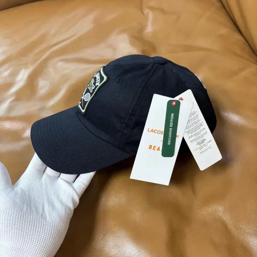 [BUNJANG] Beams x Lacoste Tennis Club 6-Panel Ball Cap / 빔즈 빔스 라코스테 6패널 볼캡 모자 테니스 클럽 네이비 블랙