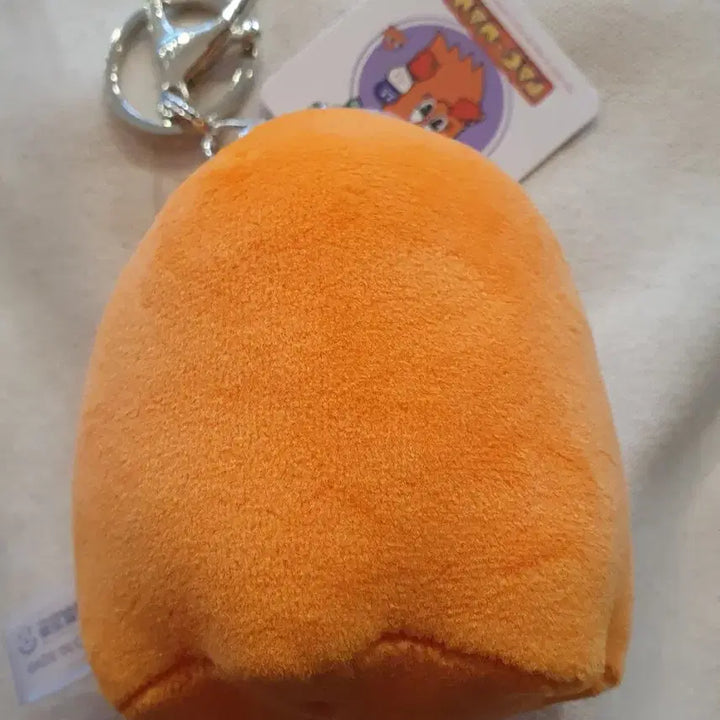 [BUNJANG] Pac-Man Clyde Plush Keychain Orange New / 팩맨 클라이드 인형 키링 오렌지색 새상품