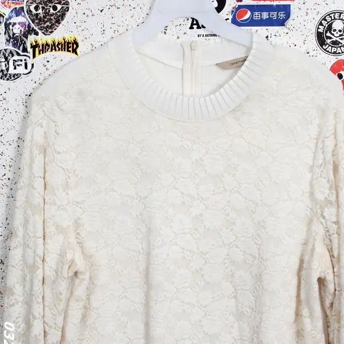 [BUNJANG] Olivia Hassler Lace Blouse IV / 여성L/ 올리비아하슬러 레이스 블라우스 IV 19-112